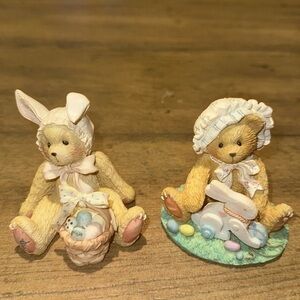 Enesco Vintage Cherished Teddies Easter Bunny Bears